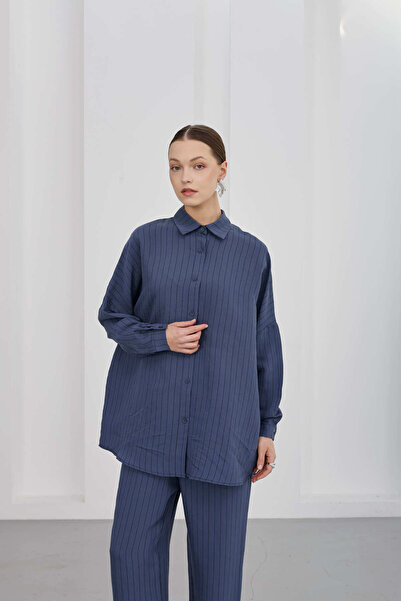 Eleganza Divina Striped patterned double set
