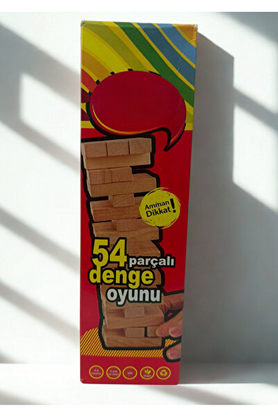 Mutluluk Kutunda Var لعبة التوازن الخشبية المكونة من 54 قطعة