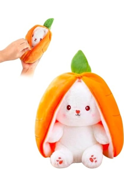 markentegra Tavşan Peluş Yastık - Doldurulabilir Çanta ile