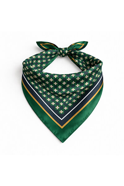 KUMSAL AKSESUAR Geometrik Desen Fular Bandana 50x50cm