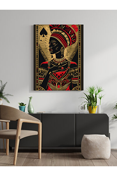 visdora Африканска жена Карта Платно за рисуване Декорация за домашен офис Ку...