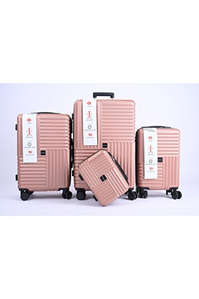 MAC CENTER 4-piece hard-shell luggage set – TSA lock – 360° wheels