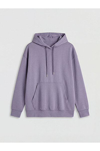 LC Waikiki ΝΕΑ ΣΕΖΟΝΑ ΑΠΟ ΤΗΝ GÜLİS GİYİM Purple Kang Με τσέπη καγκουρό r ove...