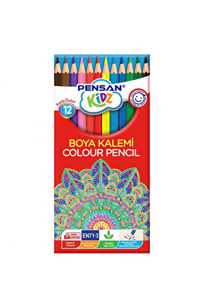 Pensan قلم طلاء جاف كيدز 12 لون كامل الحجم