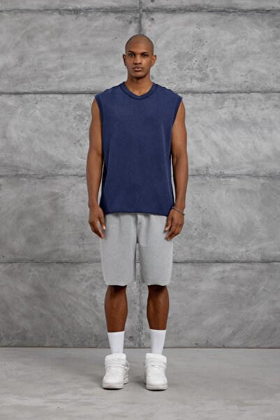 NOMARC Navy Blue Washable Oversize T-Shirt