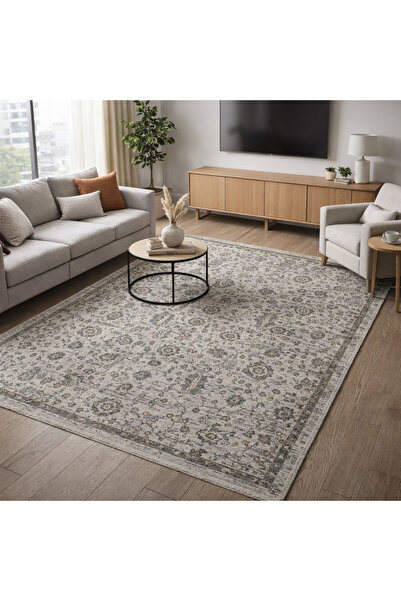 Dünya Halı Outlet - Trevi Collection %100 Degrade Polyester Modern Vintage Do...