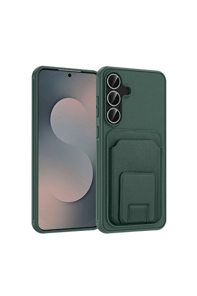 NANOSPACE غطاء حماية متوافق مع سامسونج جالاكسي S25 FE مع حامل للبطاقات مصنوع ...