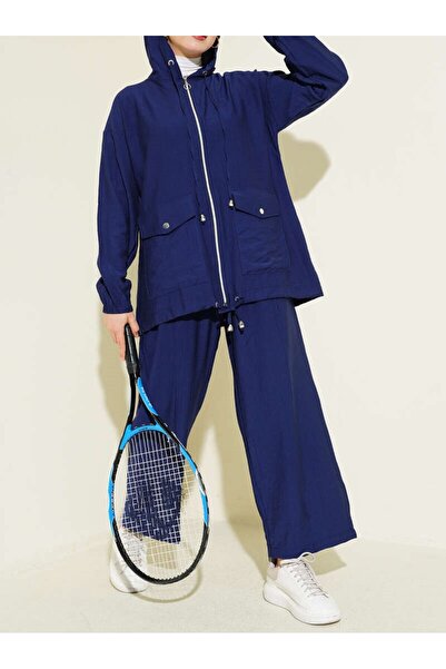 Burcia Hooded Double Bag Pocket Set with Two Pockets