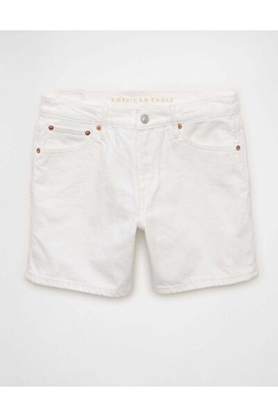 AMERICAN EAGLE شورت قصير مريح عالي الخصر من AE 6"