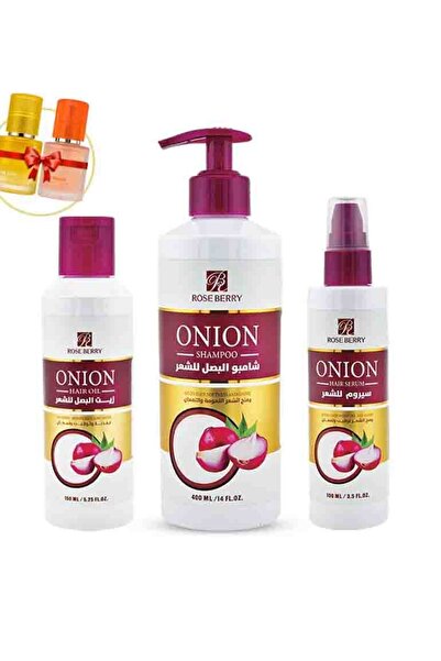 ROSE BERRYY Rose Berry Complete Onion Hair Care Set + Gift Serum Set