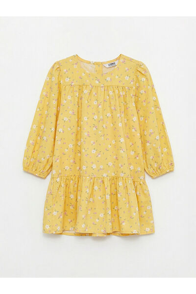 LC Waikiki Rochie pentru fete cu guler pătrat și imprimeu floral Özmarka, col...