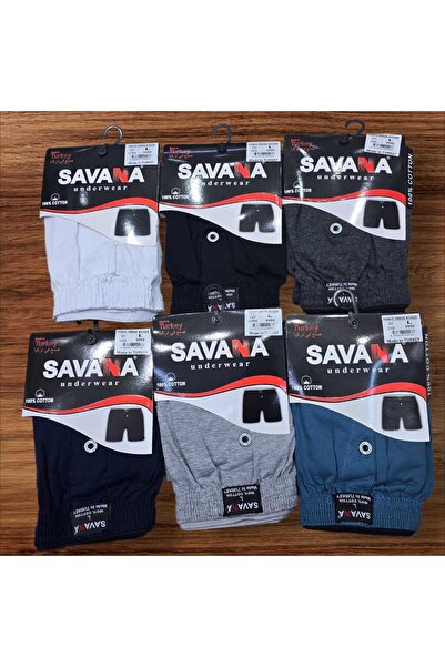 FFGSTORE Men's Turkish Cotton boxer shorts, colored, 6 pieces