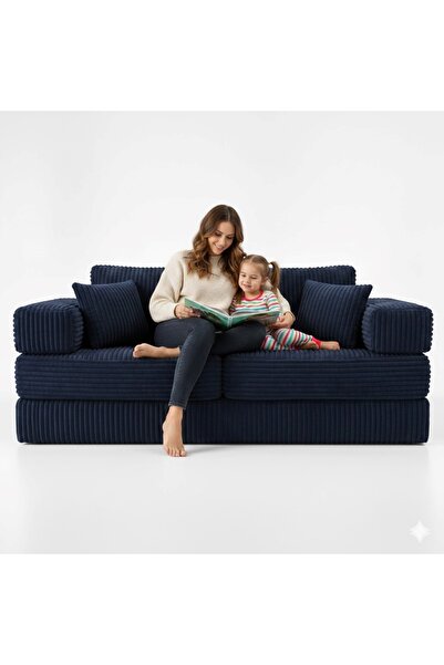 Joyfoam Grande Fitilli Kadife Modüler Koltuk – Premium YIKANABİLİR FERMUARLI