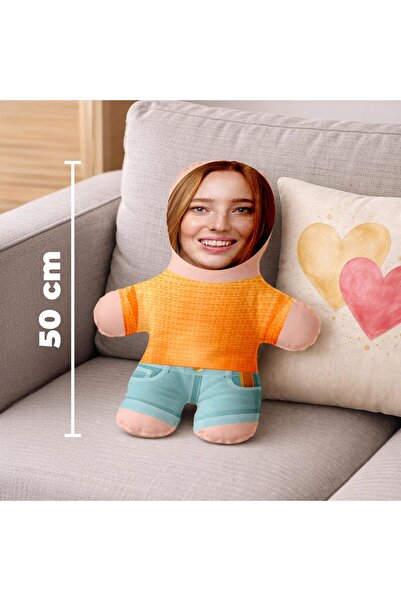 Kişiye Özel Fotoğraflı BFF Peluş Oyuncak - 50cm