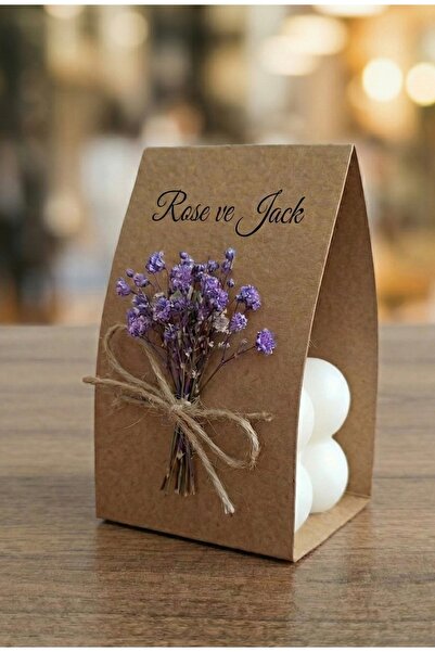 Goodsecond 30 adet Kişiye Özel Hediyelik – Düğün, Nişan, Nikah İçin Kraft Bub...