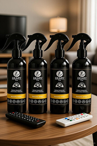 deary co Genel Amaçlı Kötü Koku Giderici Ortam Spreyi 250 Ml.Dörtlü Set
