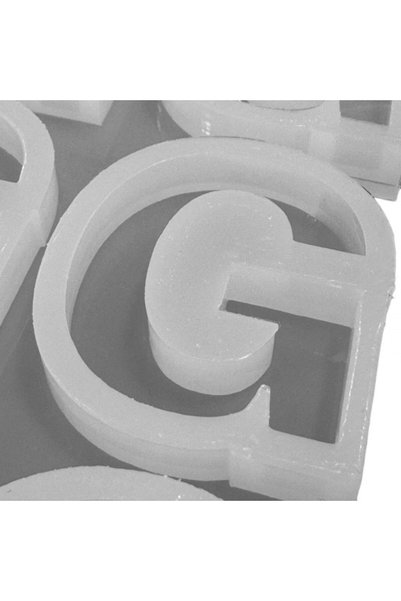 Generic Brand Matriță epoxidică din silicon multiplu, cu litera G simplă, pentru brelocuri, din rășină, pentru turnare în serie, 4 CM, 10 bucăți |