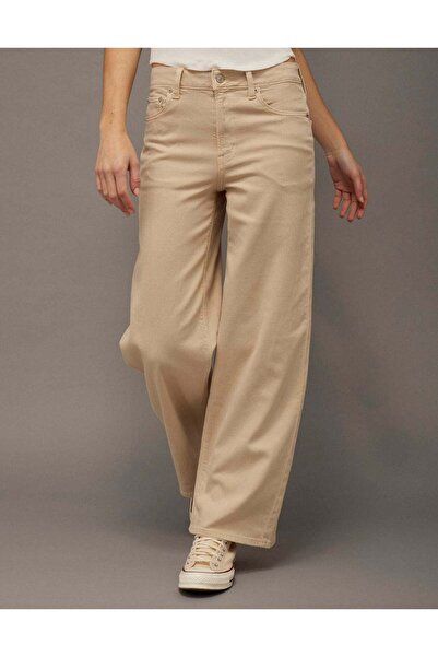 AMERICAN EAGLE AE Stretch Super High-Waisted Wide-Leg Pant