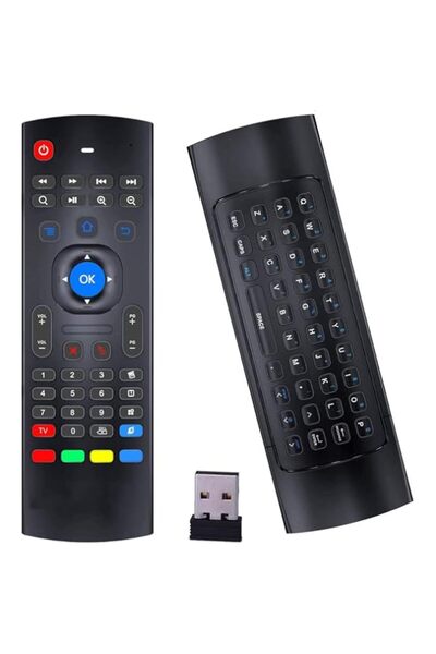 Generic ماوس لاسلكي يعمل بتقنية Air Fly، لوحة مفاتيح لاسلكية مزودة بمساعد جوج...