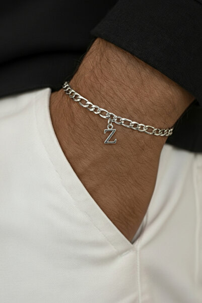 Z Letter Bracelet Personalized Gift for Valentine, Wife, Friend – Valentine's Day, Steel, Non-darkening
