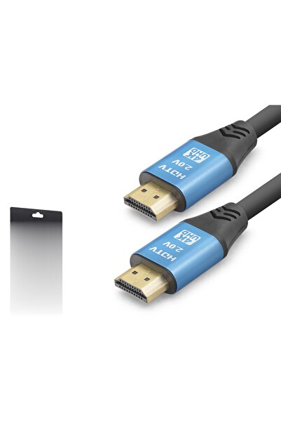 Skygo Ieg ™   HDMI 2.0 Cable 4K Uhd 19+1 Od 8.0 mm 3 m - Black Blue Nd4051 Nv...