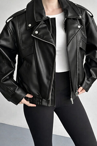 Helen Goods Women's Hooded Leather Jacket