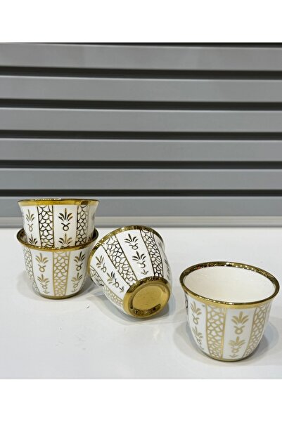 HUTUL AL JAZIRA Medium Gold-plated Arabic Coffee Cup Set