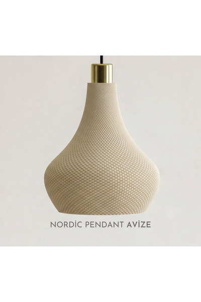 Morvia Nordic Pendant Sarkıt Avize – Modern Dekoratif 3D Baskı Tavan Lambası ...