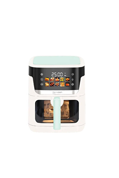 Typhoon Digital Fryer with Window Green 6.5L 1600W