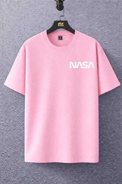 New Shine Nasa Printed Pink Unisex T-Shirt