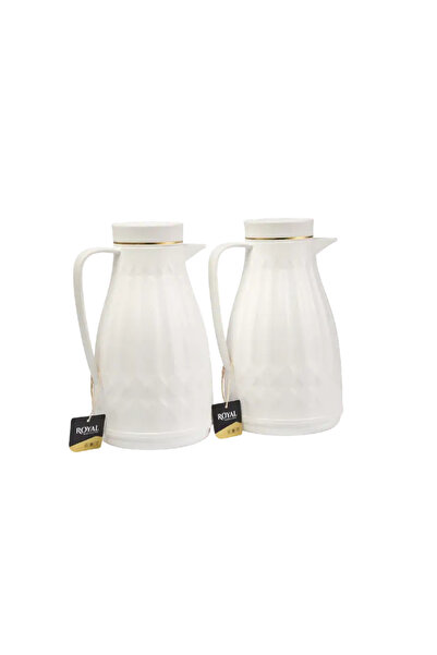 Royal Tea and Coffee Plastic Thermos Set 1 Liter 2 Pieces