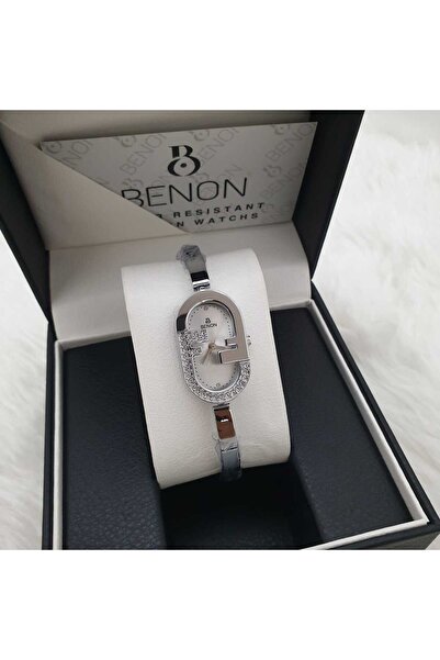 benon Luxury women's watch with a studded metal bracelet design - Original brand