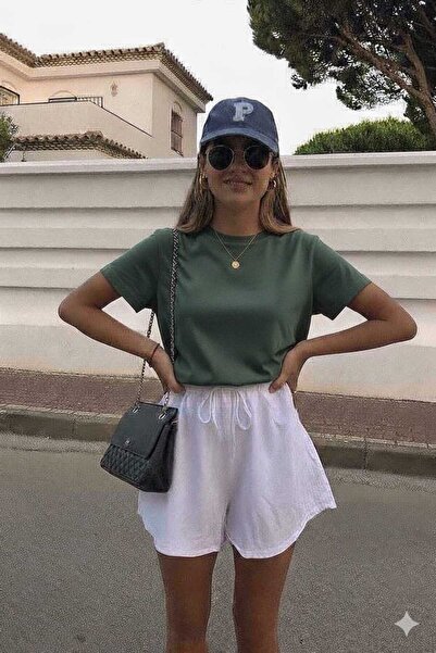 New Shine Solid Color Green Unisex T-Shirt