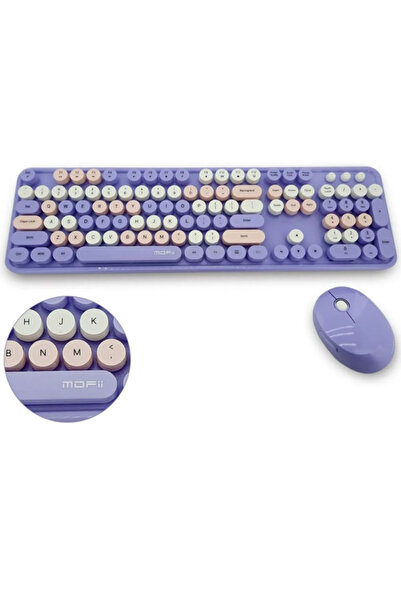 AyrStore Mofii Mor Sweet Dm Combo Klavye Mause Set
