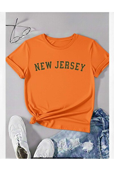 New Shine New Jersey Printed Orange Unisex T-Shirt