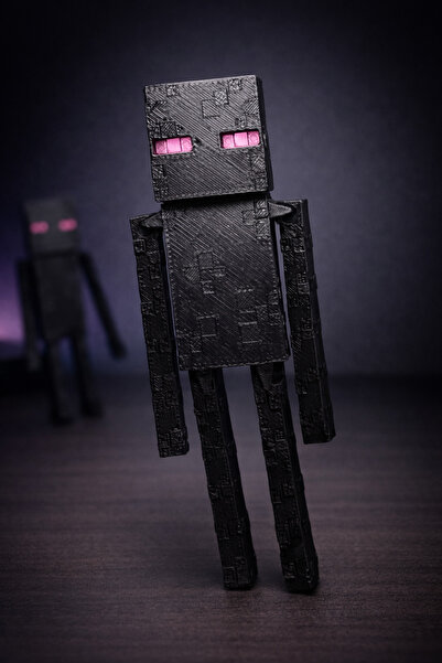 GAME SHOT Minecraft Enderman Figürü- Hareketli- 10 cm