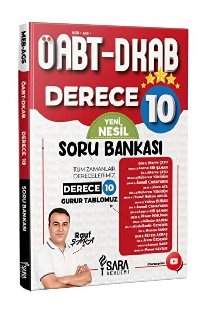 Şara Akademi 2026 ÖABT Din Kültürü Ahlak Bilgisi Derece 10 Yeni Nesil Soru Ba...