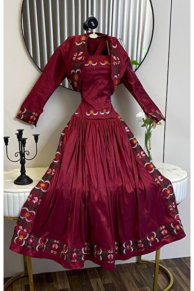 Mara Red Universe Flower Dress