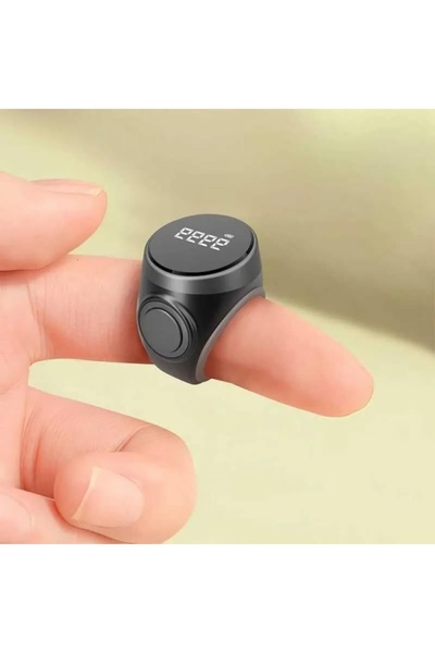 markentegra OLED Ekranlı Şarjlı Dijital Zikir Sayacı Parmak Yüzüğü