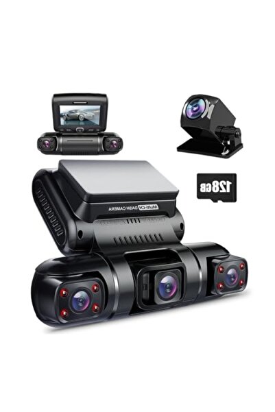 markentegra 4 Kanallı FHD 1080P Dash Cam, Ön ve Arka Kamera