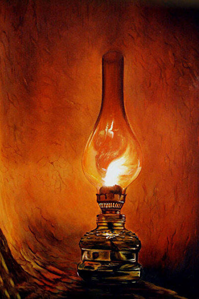 Aden DİJİTAL DEKORATİF GAZ LAMBASI KANVAS TABLO