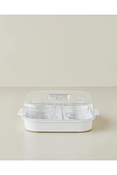 English Home Floral Garden Melamin 4'lü Kahvaltılık 24,5x21,5 cm Renkli