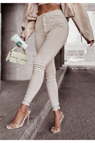 ADAMODA.RO Simple elastic skinny jeans