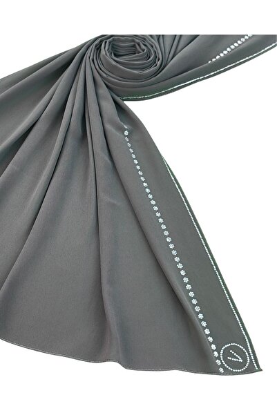 mim eşarp Αιγυπτιακά Κασκόλ Βραδινό Φόρεμα Κρεπ με Σάλι από Πέτρες