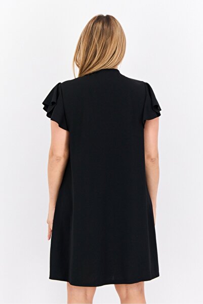 Trendyol Mini Shift Regular Dress Vestido, Negro, 36 para Mujer Trendyol Mini Shift Regular Dress Vestido, Negro, 36 para Mujer