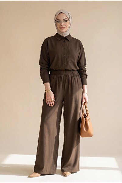 Modamorfo Сорочка з ґудзиками спереду та однією кишенею, штани, модальний ком...