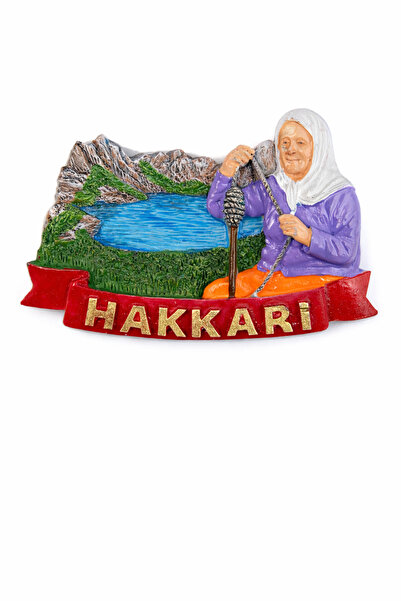 Süreyya Hakkâri Temalı Polyester Kabartmalı Magnet - 7-8 cm Buzdolabı Süsü He...
