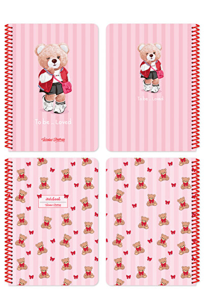 Victoria's Journals مجموعة دفاتر مدرسية حلزونية الشكل مقاس A5 مكونة من قطعتين...