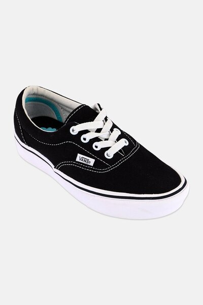 Vans حذاء تزلج نسائي من كومفي دانتيل إيرا برباط، أسود