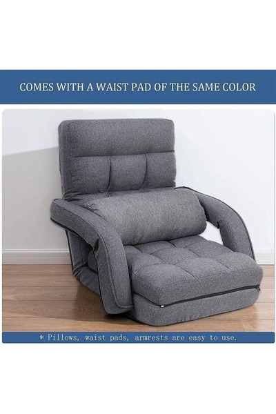 smart home 2-in-1 Folding Sofa Bed & Lounger – 6-Position Adjustable, Cotton ...